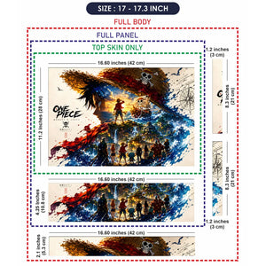 Luffy Crew Hat Ship Splash Laptop Skin - View 9