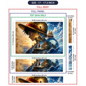Luffy Hat Crew Going Merry Laptop Skin - View 9