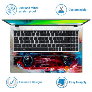 Luxury Car Reflection Laptop Skin - View 5