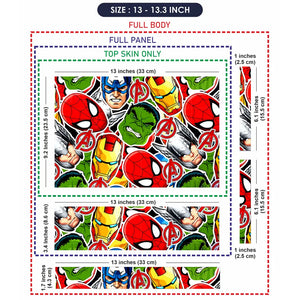 Marvel Heroes Collage Laptop Skin - View 6
