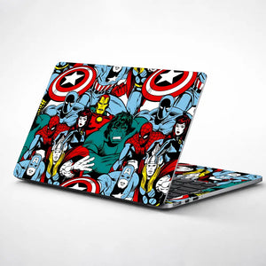 Marvel Team-up Heroes Laptop Skin - View 1
