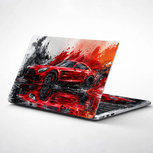 Mercedes AMG GT Red Ink Laptop Skin - View 1