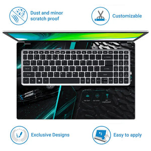Mercedes AMG Petronas 44 Split Panel Laptop Skin - View 5