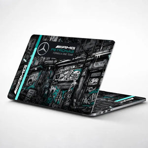 Mercedes AMG Petronas Graffiti City Laptop Skin - View 1