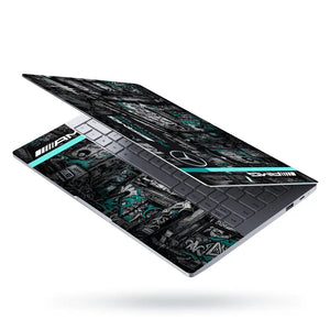 Mercedes AMG Petronas Graffiti City Laptop Skin - View 3