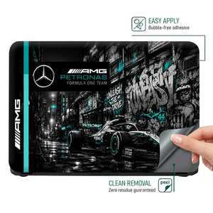 Mercedes AMG Petronas Night City Laptop Skin - View 4