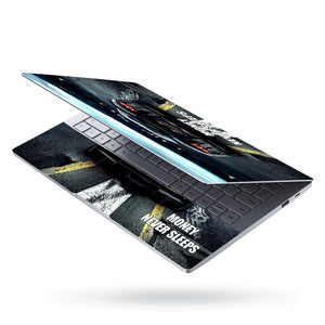 Money Never Sleeps Mansory Car Design Laptop Skin - View 3