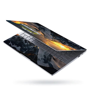 Motivation Mountain Peak Win Definitely Laptop Skin - View 3