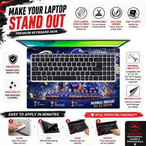 Mumbai Indians One Family Dream Laptop Skin - View 5