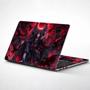 Naruto Itachi Blood Moon Throne Laptop Skin - View 1