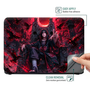 Naruto Itachi Blood Moon Throne Laptop Skin - View 4