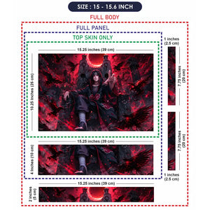 Naruto Itachi Blood Moon Throne Laptop Skin - View 8