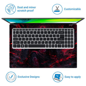 Naruto Itachi Dark Throne Laptop Skin - View 5