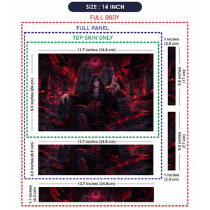 Naruto Itachi Dark Throne Laptop Skin - View 7