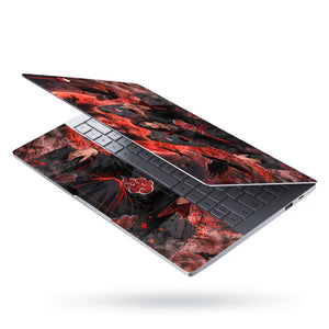 Naruto Itachi Red Throne Moon Laptop Skin - View 3
