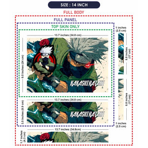 Naruto Kakashi Hatake Manga Panel Laptop Skin - View 7