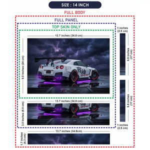 Nissan GTR God Of War Storm Laptop Skin - View 7