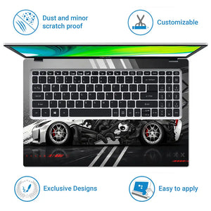 Nissan GTR Manga Art Wrap Laptop Skin - View 5