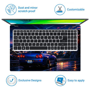 Nissan GTR R34 Mount Fuji Laptop Skin - View 5