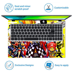 One Piece Luffy Gear Five Battle Laptop Skin - View 5
