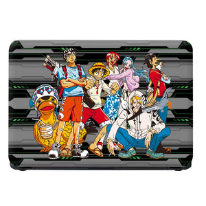 One Piece Straw Hat Crew Poster Laptop Skin - View 4