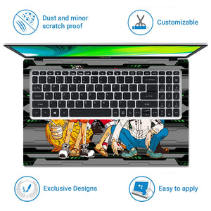 One Piece Straw Hat Crew Poster Laptop Skin - View 5