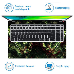 One Piece Zoro Asura Demon Laptop Skin - View 5