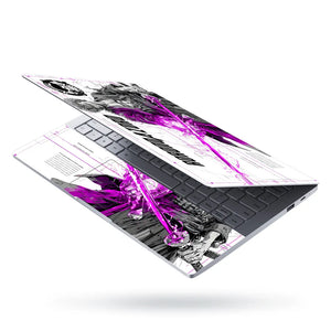 One Piece Zoro Green Neon Samurai Laptop Skin - View 3