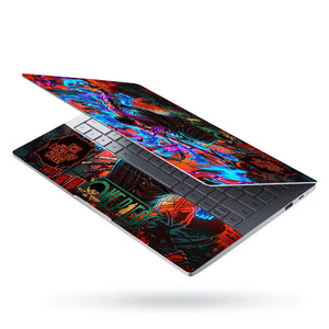 One Piece Zoro King Hell Blue Flame Laptop Skin - View 3