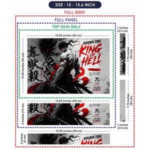 One Piece Zoro King Of Hell Ink Laptop Skin - View 8