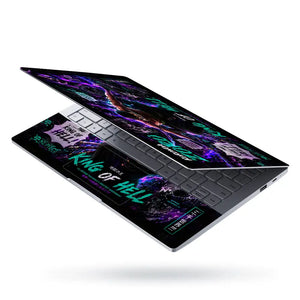 One Piece Zoro Purple Lightning Laptop Skin - View 3
