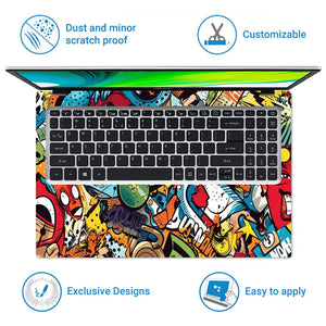 Pop Art Comic Book Laptop Skin - View 5