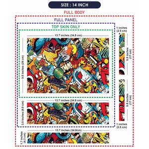 Pop Art Comic Book Laptop Skin - View 7