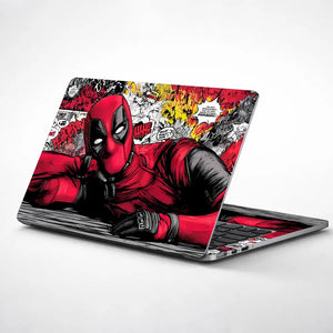 Pop Culture Comic Hero Relaxing Laptop Skin - View 1