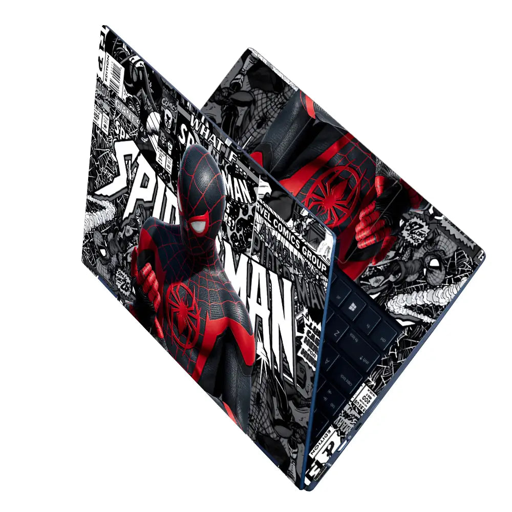 Pop Culture Spider-man Comic Art Laptop Skin - View 2