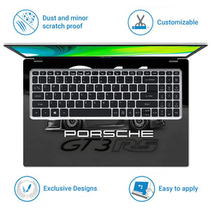 Porsche 911 GT3 RS Abstract Art Laptop Skin - View 5