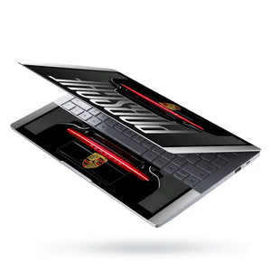 Porsche Logo Back View Laptop Skin - View 3