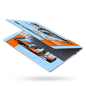 Porsche_917_Orange Laptop Skin - View 3