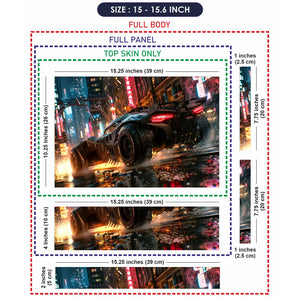 Rainy Night Racer Laptop Skin - View 8