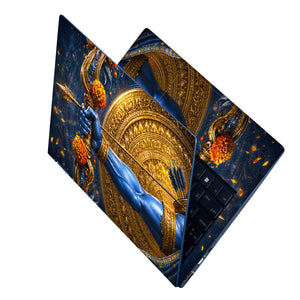 Rama Bow Arrow Gold Disc Laptop Skin - View 2