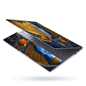 Rama Bow Arrow Gold Disc Laptop Skin - View 3