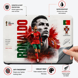 Ronaldo Portugal World Cup 2026 Laptop Skin - View 4