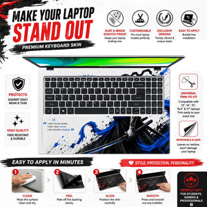 Roronoa Zoro Azure Reign Laptop Skin - View 5