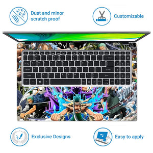 Roronoa Zoro Collage Laptop Skin - View 5