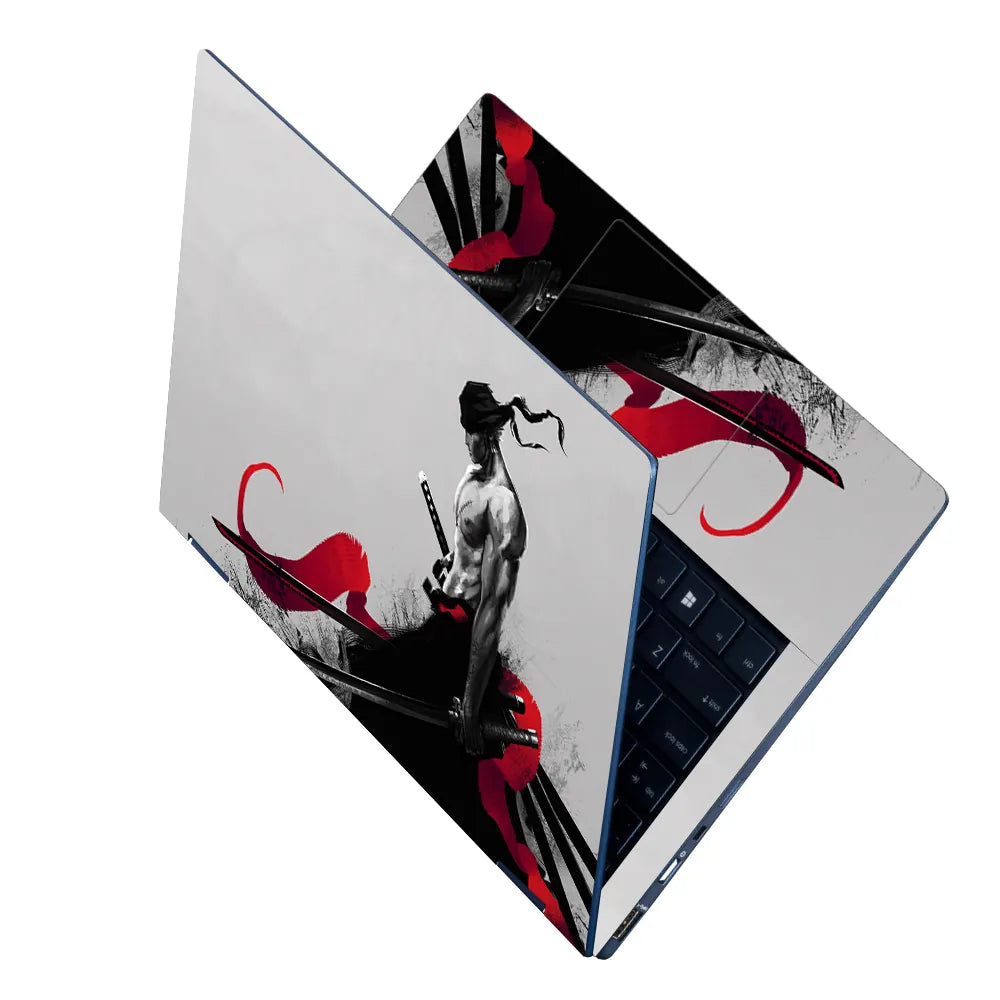 Roronoa Zoro Red Laptop Skin - View 2