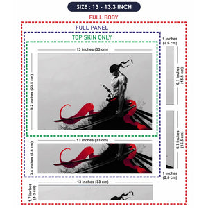 Roronoa Zoro Red Laptop Skin - View 6
