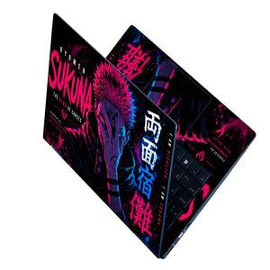 Ryomen Sukuna King Curses Laptop Skin - View 2
