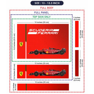 Scuderia Ferrari Core Red Laptop Skin - View 6