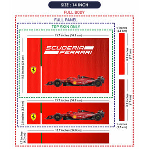 Scuderia Ferrari Core Red Laptop Skin - View 7