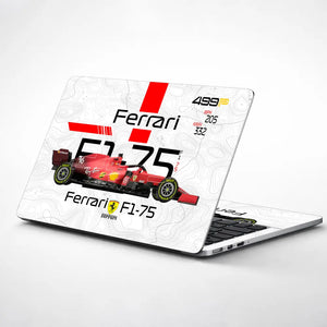Scuderia Velocity Grid Laptop Skin - View 1